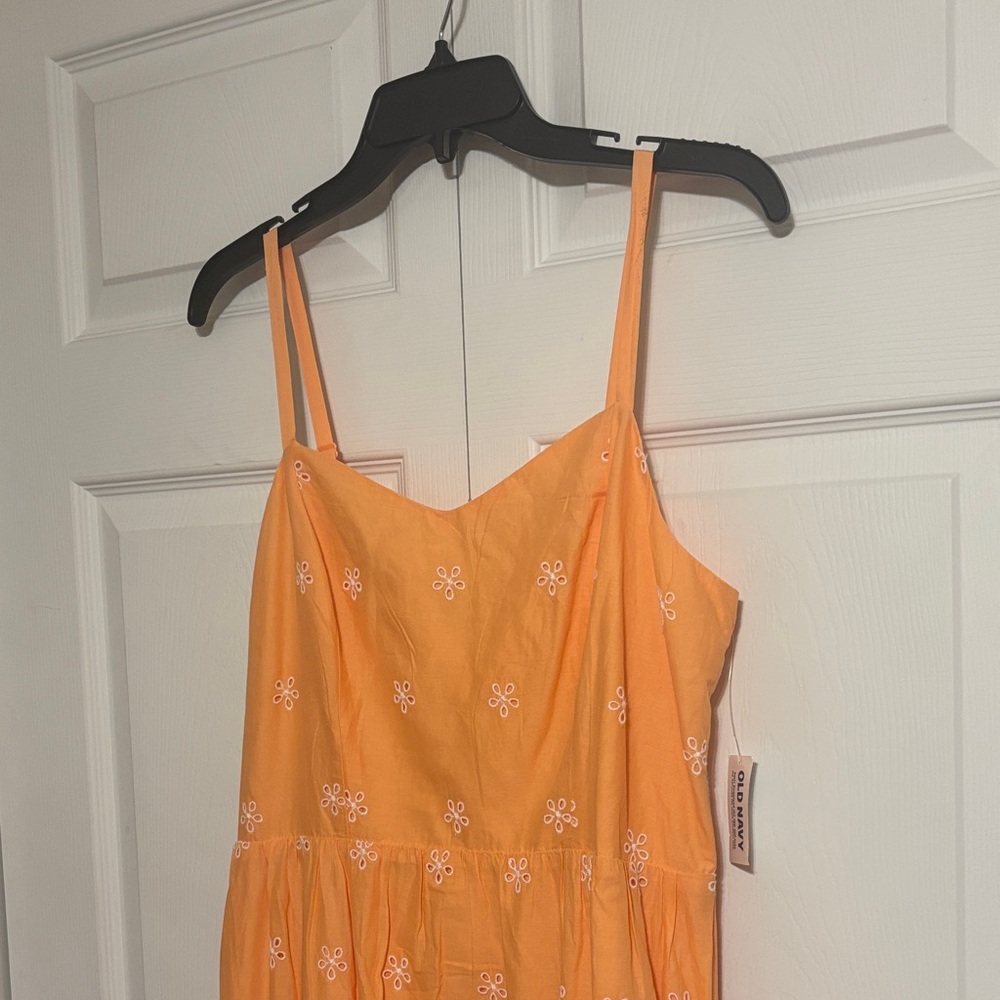Old Navy Fit & Flare Eyelet Midi Dress - Picture 5 of 7